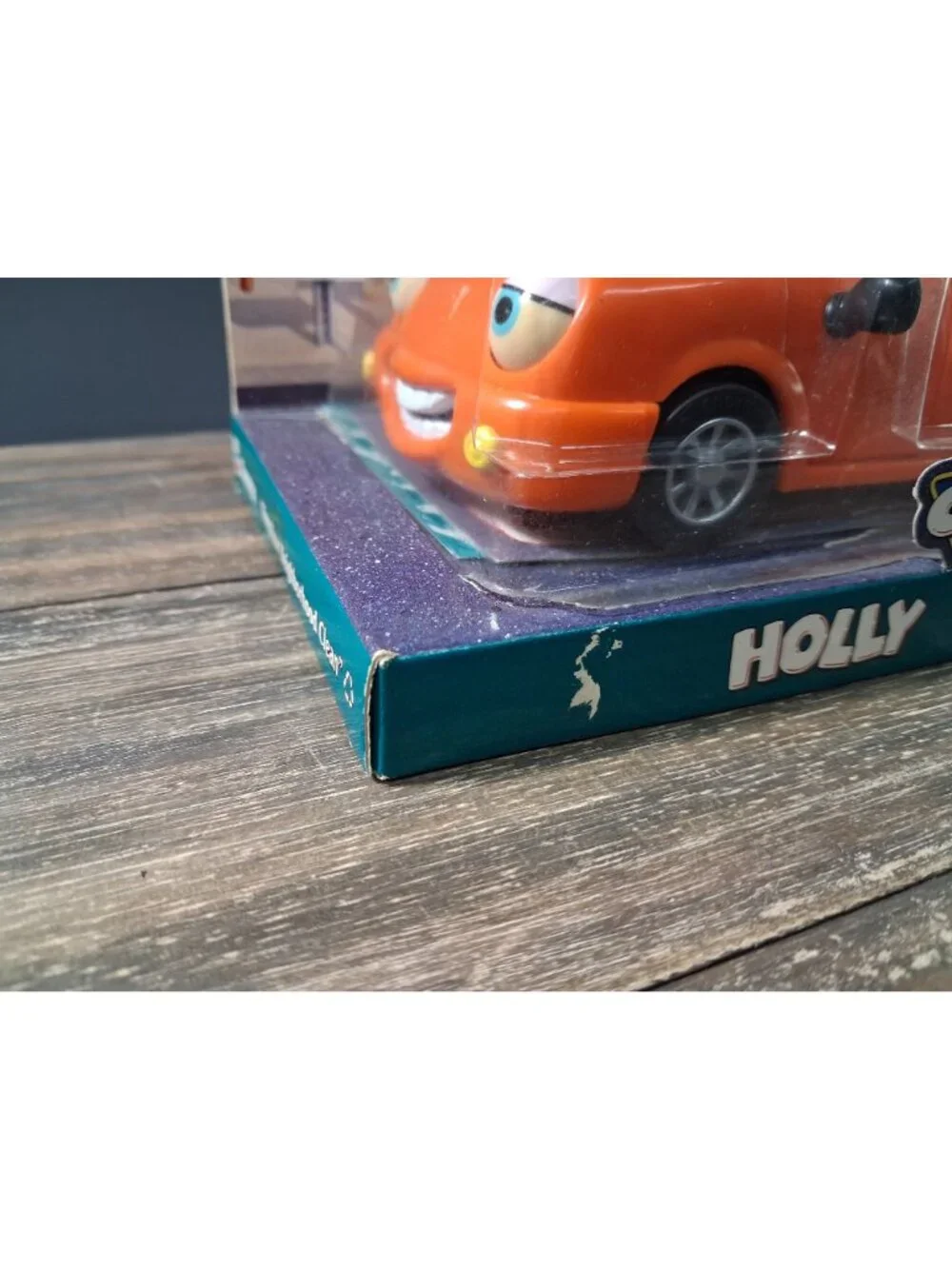 Vtg Chevron Gas Station Orange Car Holly Hatchback Dog at Station Plastic 90's